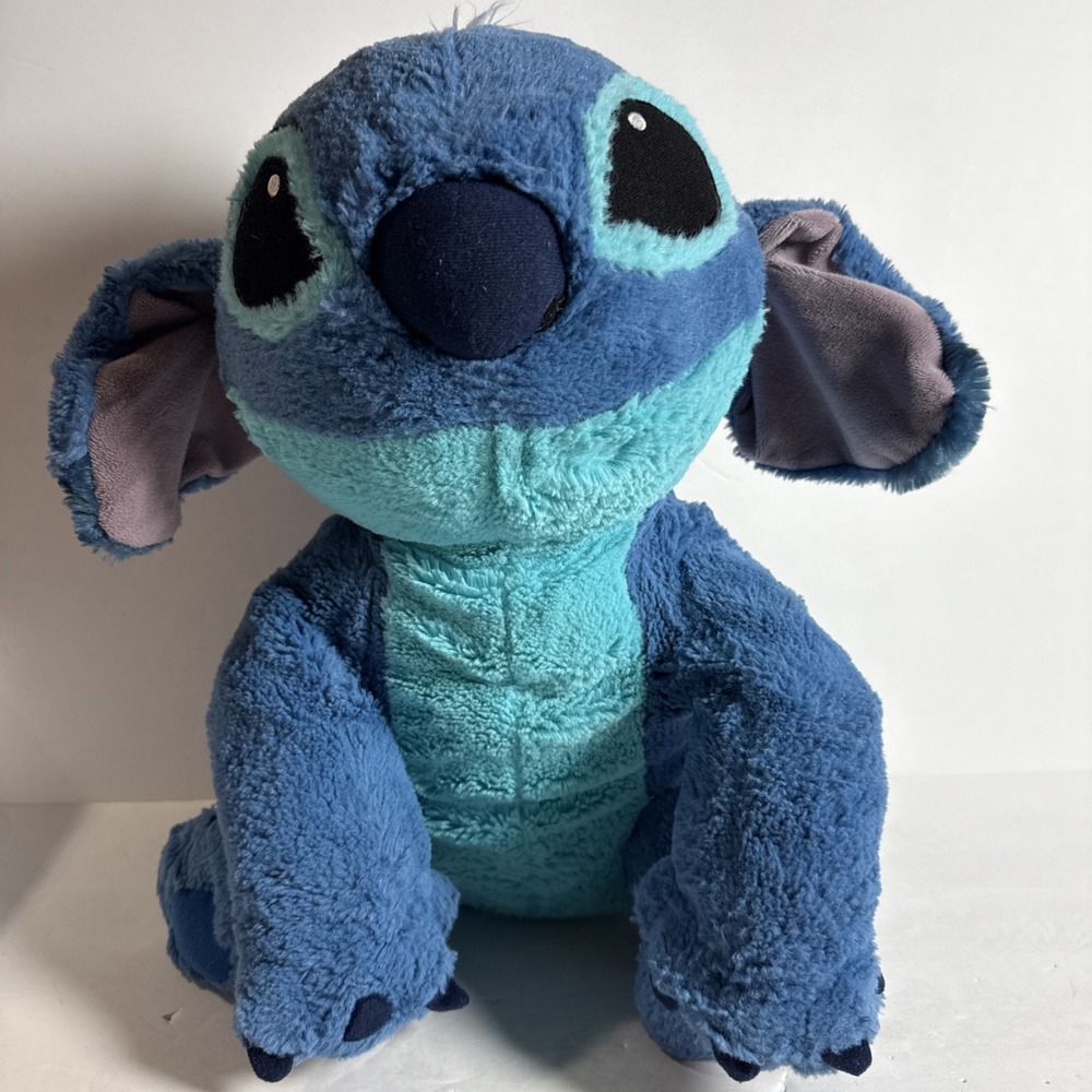 Genuine Disney Parks Stitch‎ Sitting Plush Super Soft Floppy Cuddly Large 14"